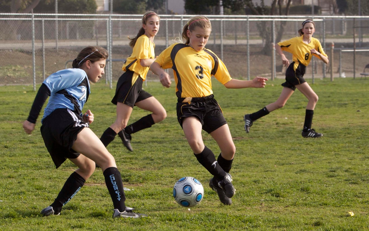 Lili Vorse aggressively takes the ball away from a Culver City player as Pali Storm goes on the attack during the U12 Area P tournament.